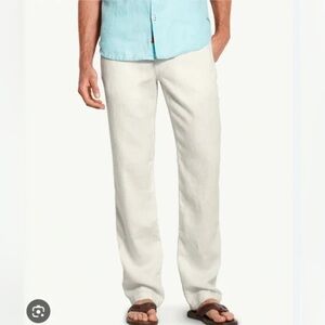 Tommy Bahama Men's Summerland Keys Linen Pant In Coconut (cream) Size 32X32 NWT